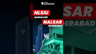 NLSIU Bangalore vs NALSAR Hyderabad 🥊 | Which Law School is the BEST? #NLUs