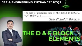 The sum of oxidation state of the metals in Fe(CO)5, VO2+ and WO3 is(Main 8th April 2nd Shift 2023)