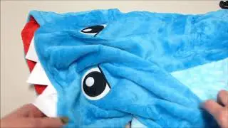 Softan Kids Shark Hooded Blanket  Wearable Animal Snuggie Throw