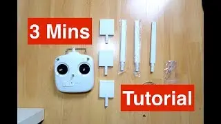 Install ARGtek Range Extender for DJI Phantom 3 Standard Tutorial in 3 mins