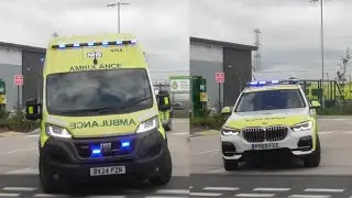 Double Crewed Ambulance & Critical Care Team Turnout - West Midlands Ambulance Service