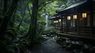 Slow Ambient Rain and Piano Music for Sleeping and Deep Comfort