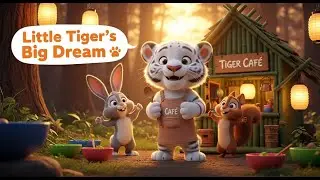 Маленький белый тигренок-повар &ndash; трогательная 3D-история о животных для детей | Создано с помощью...