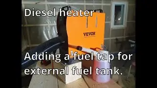 Adding fuel tap to diesel heater for external tank