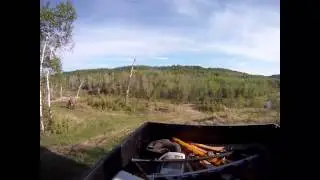 Dirtbike jumping on Woopie trail at The Pitts Paintball and ATV Park