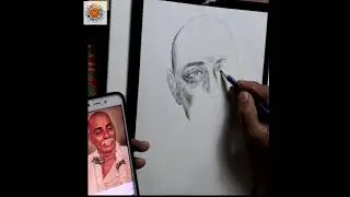 Rashtrasant Tukdoji Maharaj Pencil Sketch      #shorts #rashtrasant  #tukdojimaharaj #youtubeshorts