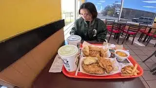 19 May 25 - Eating Texas Church's Chicken in Douglas Arizona. These biscuits are so good