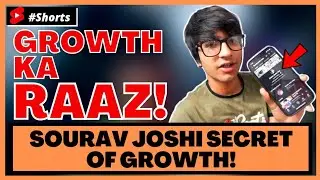 Sourav Joshi SECRET Of Growth! 📈 | #shorts #souravjoshi #piyushjoshi