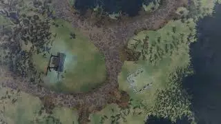 River Ivlis Crossroads Day top down, D&D animated map