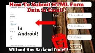 How to Submit HTML Form Data in Email? Without Any Backend Code!!! by Formspree #avstechindian