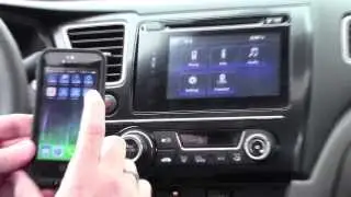 Демонстрация навигации HondaLink для Honda Civic 2014 года с iPhone 5 от Honda Cars of Bellevue!
