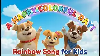 🌈 Rainbow Colors - Song for Kids | Learn Colors with Happy Puppies! #colors #abcsong