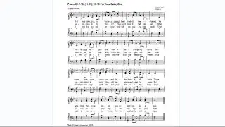 Psalm 69:7-18 For Your Sake God