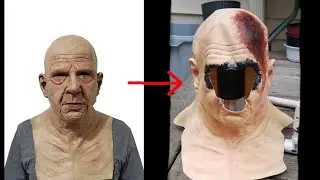 how made this old man mask into a jason mask hood