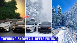 Instagram Trending Snowfall Video Kaise Banaye |Snowfall Video Editing |Trending Snow Effect Editing