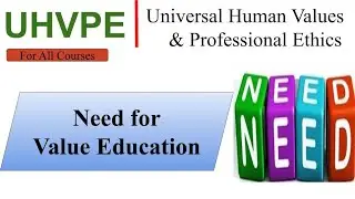 Need For Value Education, need and significance, universal human values and professional ethics aktu