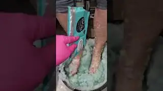 Pearl Glow Jelly Pedi 🩵#shorts #viralbeauty #oddlysatisfying