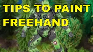 Freehand Emblems & Detail Tips & Techniques | Battletech Detail Painting