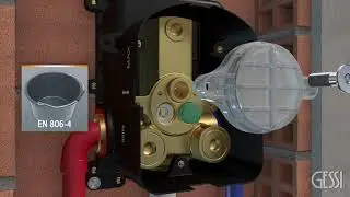 Installation of a Gessi Universal Box line mixer