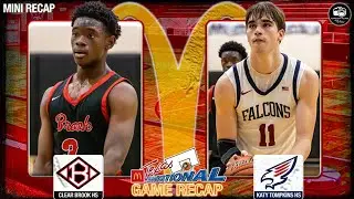 MINI RECAP | McDonalds Texas Invitational | Clear Brook HS vs Tompkins HS