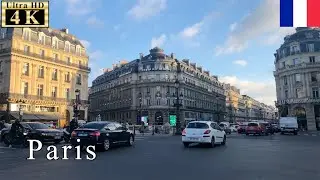 🇫🇷Paris Winter Walk - Place de l'Opéra through Avenue de l'Opéra -【4K 60fps】