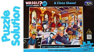 Wasgij Jigsaw Puzzle Solution - Mystery 27 A Close Shave!