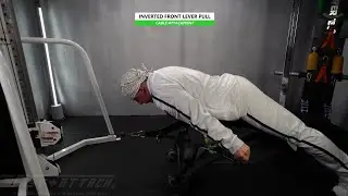 Cable | Inverted Front Lever Pull | 15* Incline Bench | Rogue Handles | Fast-Attach Fitness