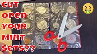 1962 Mint Set Cut Open to Fill the Albums #numismatics