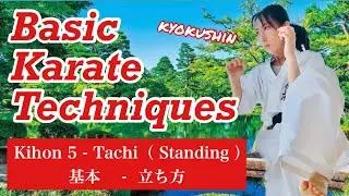 [Kihon 5] Standing forms & Ido Keiko / Basic Karate for beginners / Kyokushin 極真 立ち方