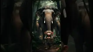 A tiny baby monkey becomes a real hero! 🐒❤️😱😭 #ai #lifeisbutadream #artificialcuriosity
