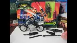 Godzilla 1998 Toy Figure Rapid Attack Battle Bike With Godzilla Force Animal Piece Layout