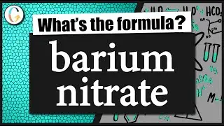 How to write the formula for barium nitrate
