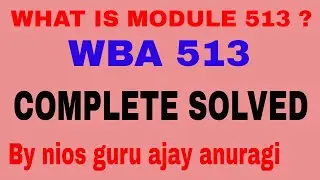 What is module 513 workshop based activities