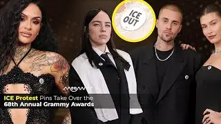 ICE Protest Pins Take Over the 68th Annual Grammy Awards