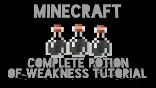 Minecraft **Minecraft Potion of Weakness tutorial**