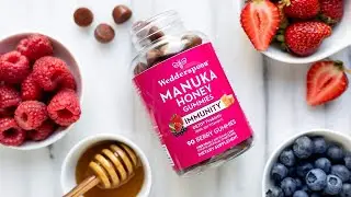 Wedderspoon Manuka Honey Immunity Gummies Vitamin C Review | Vitamin C & Chewables, Mixed Berry