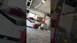A slow motion video of me shooting on my hockey net