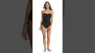 Anne Cole Twist Front Shirred One Piece Swimsuit | SwimOutlet.com