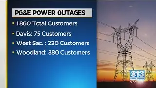 Over 1,800 PG&E Customers Still Without Power In Sacramento Area