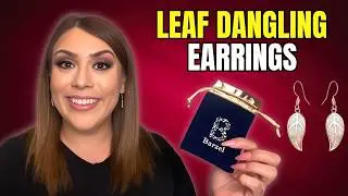 Обзор сережек-подвесок Barzel Leaf | Серьги с опалом и покрытием из 18-каратного золота | Легкие ...