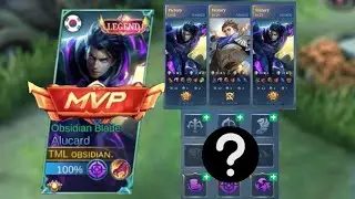 THE BEST EMBLEM SET FOR ALUCARD AUTO WS | Obsidian MLBB