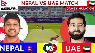 NEPAL vs UAE | World Cup Warm-up Match | Cricket 19 Simulation | Hindi Commentary