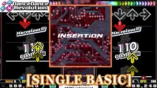 【DDR 5th】 INSERTiON / NAOKI underground [SINGLE BASIC] 譜面確認+Clap