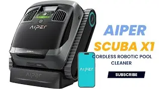 AIPER Scuba X1 Cordless Robotic Pool Cleaner &ndash; Upgraded Battery Life, Smart Cross-Pattern Navigation