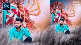 Durga Puja Photo Editing 2021 - Navratri Special Photo Editing In Photoshop - Amit editz