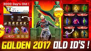 2017 Golden 🎄 Old ID's in Free Fire | 3000 Days Old 🙀 ID's | Searching 2017 Old ID's in 2025 💥