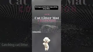 Extra Large Cat Litter Mat! 🐱 No Mess, Easy Clean!