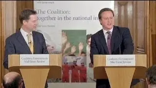 Cameron and Clegg in cosy coalition