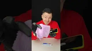How to fix a broken phone screen with toothpaste #lifehacks #shorts