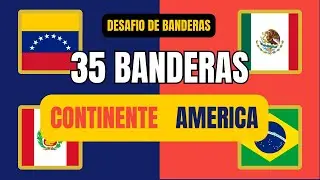 Desaf&iacute;o de BANDERAS del CONTINENTE AMERICANO. &iquest;Cu&aacute;ntas Puedes Acertar?